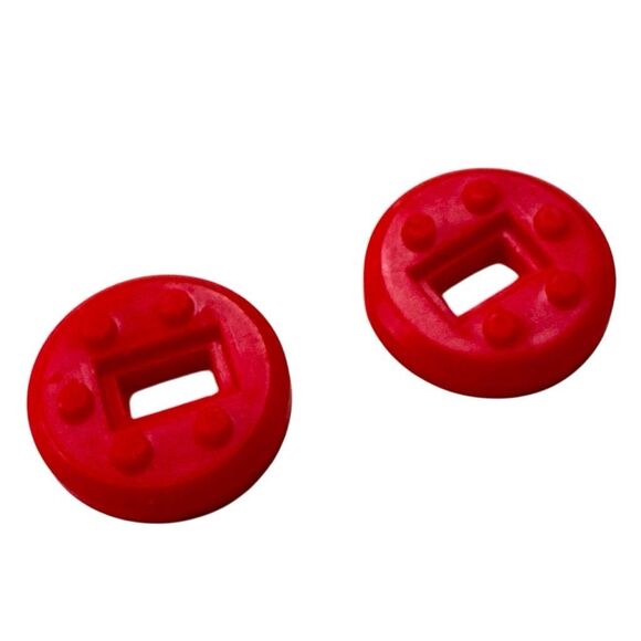 1989 TMNT Retro Catapult Red Feet Base Pair Vintage Teenage Mutant Ninja Turtles - Picture 1 of 2